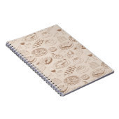 Nahrungsmittelmuster 3 notizblock (Rechte Seite)