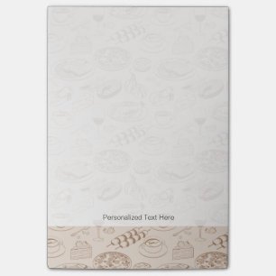 Nahrungsmittelmuster 3 post-it klebezettel