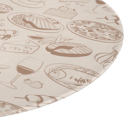 Nahrungsmittelmuster 3 schneidebrett (Ecke)