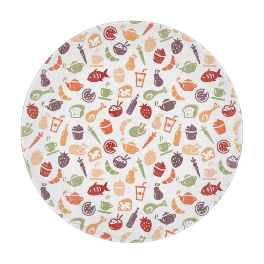 Nahrungsmittelmuster 3 schneidebrett (Vorderseite)