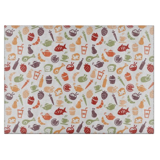 Nahrungsmittelmuster 3 schneidebrett (Vorderseite)