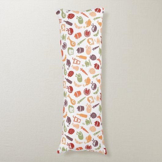 Nahrungsmittelmuster 3 seitenschläferkissen (Vorderseite Vertikal)