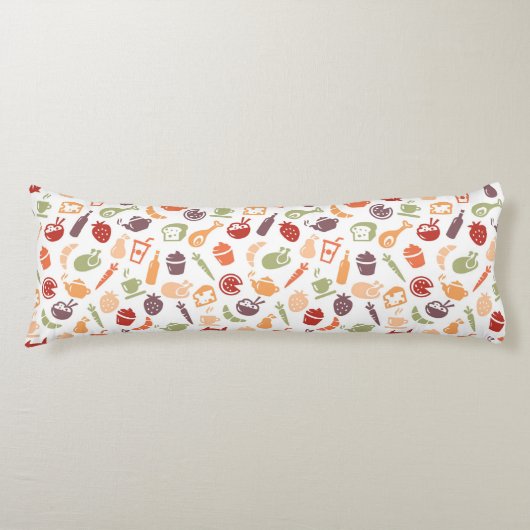 Nahrungsmittelmuster 3 seitenschläferkissen (Vorderseite)