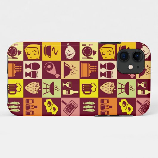 Nahrungsmittelmuster Case-Mate iPhone Hülle (Rückseite (Horizontal))