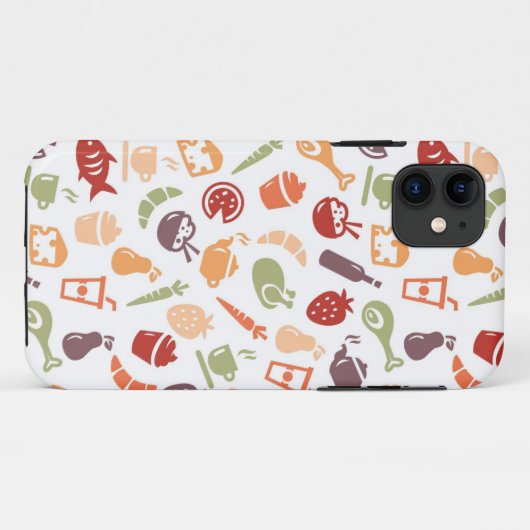 Nahrungsmittelmuster Case-Mate iPhone Hülle (Rückseite (Horizontal))