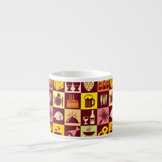 Nahrungsmittelmuster Espressotasse (Vorderseite)