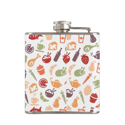 Nahrungsmittelmuster Flachmann (Rückseite)