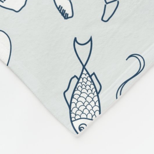 Nahrungsmittelmuster Fleecedecke (Ecke)