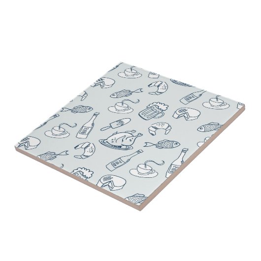 Nahrungsmittelmuster Fliese (Seite)