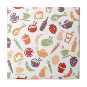 Nahrungsmittelmuster Fliese (Vorderseite)