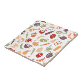 Nahrungsmittelmuster Fliese (Seite)