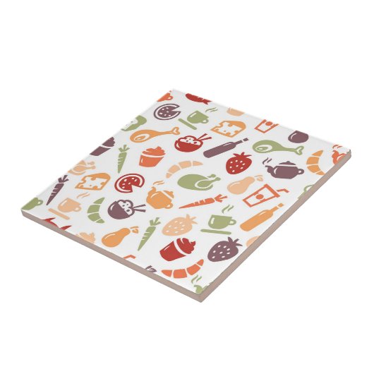 Nahrungsmittelmuster Fliese (Seite)