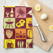 Nahrungsmittelmuster Geschirrtuch (Viertel Falte)