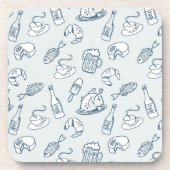 Nahrungsmittelmuster Getränkeuntersetzer (Vorderseite)