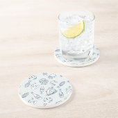 Nahrungsmittelmuster Getränkeuntersetzer (Seite)