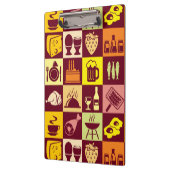 Nahrungsmittelmuster Klemmbrett (Links)