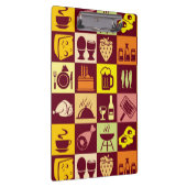 Nahrungsmittelmuster Klemmbrett (Rechts)