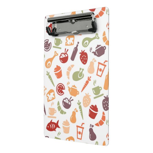 Nahrungsmittelmuster Mini Klemmbrett (Gewinkelt2)