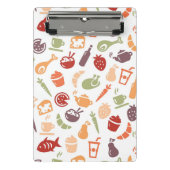 Nahrungsmittelmuster Mini Klemmbrett (Vorderseite)