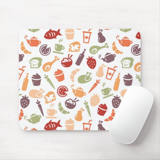 Nahrungsmittelmuster Mousepad (Mit Mouse)
