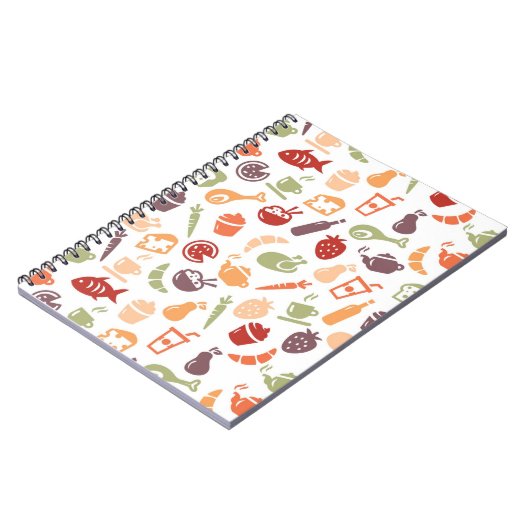 Nahrungsmittelmuster Notizblock (Linke Seite)