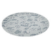 Nahrungsmittelmuster Schneidebrett (Ecke)