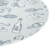 Nahrungsmittelmuster Schneidebrett (Ecke)