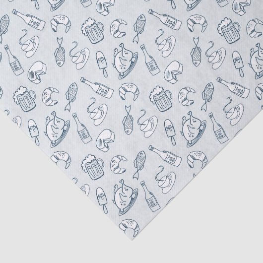 Nahrungsmittelmuster Seidenpapier (Ausschnitt)