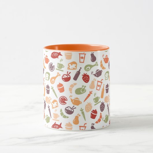 Nahrungsmittelmuster Tasse (Zentrum)