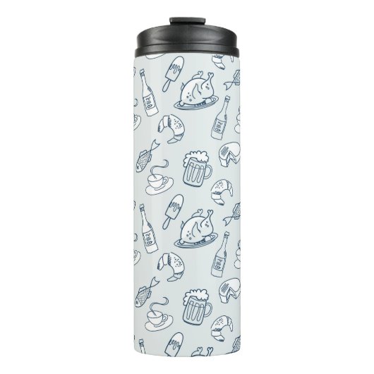 Nahrungsmittelmuster Thermosbecher (Vorderseite)