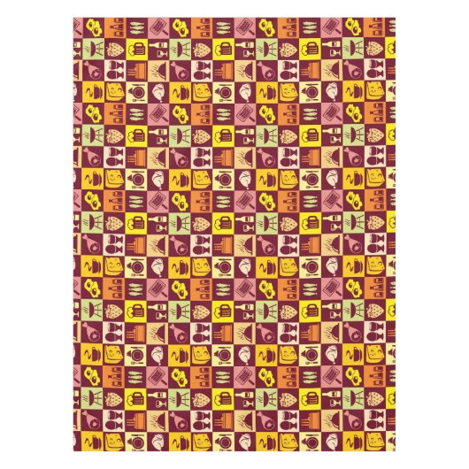 Nahrungsmittelmuster Tischdecke (Vorderseite)