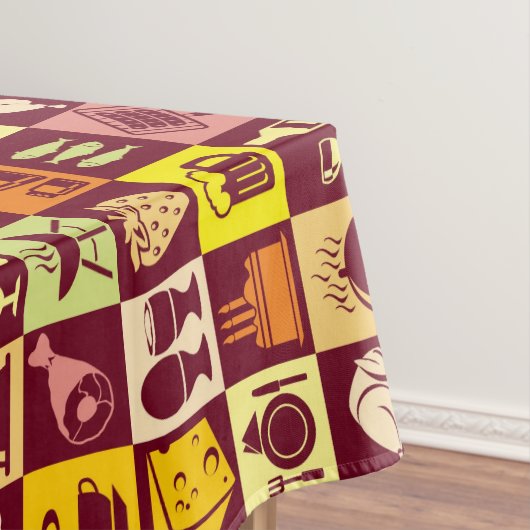 Nahrungsmittelmuster Tischdecke (Beispiel)