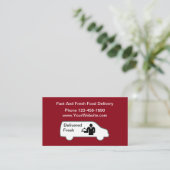 Nahrungsmittelzustelldienst Visitenkarte (Stehend Vorderseite)