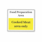 Nahrungszubereitung Aufkleber (Vorderseite)