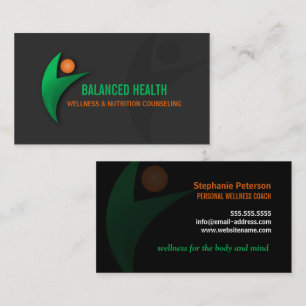NahrungWellness und Fitness-Trainer Visitenkarte