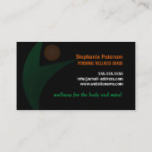 NahrungWellness und Fitness-Trainer Visitenkarte (Rückseite)