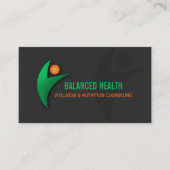 NahrungWellness und Fitness-Trainer Visitenkarte (Vorderseite)