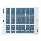 Nährwertangaben Aquamarine Honey-Lebensmitteletike Adressaufkleber (Vorne)