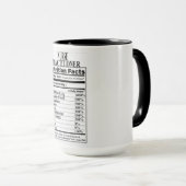 Nährwertangaben für Krankenpfleger Tasse (VorderseiteRechts)