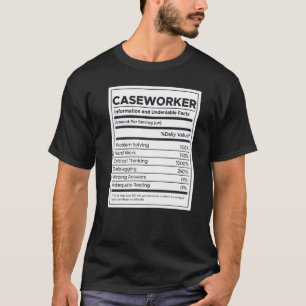 Nährwertangaben von Arbeitskräften T-Shirt