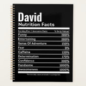 Nährwertdaten Witziger Personalisierter Name Planer (Vorderseite)