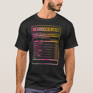 Nährwertkennzeichnung Neurowissenschaftler T-Shirt