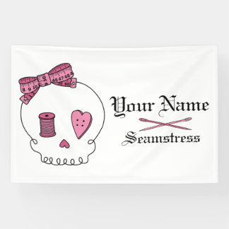 Nähschädel (rosa) banner