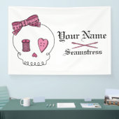 Nähschädel (rosa) banner (Messe)