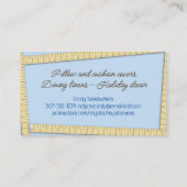 Nähschere zum Messen von Klebeband Visitenkarte (Rückseite)