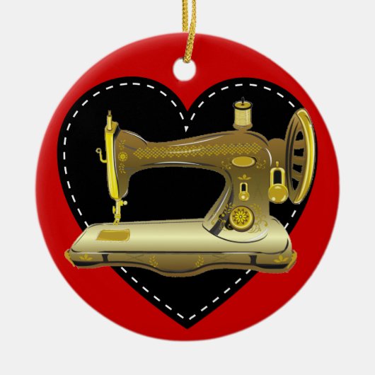 Nähschmuck - SRF Keramik Ornament (Vorne)