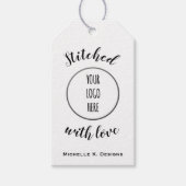 Nähshop + Logo / Handgearbeitete Geschenkartikel Geschenkanhänger (Vorderseite)