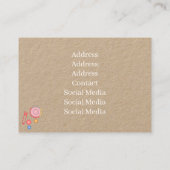 Nähshop Rosa Visitenkarte (Rückseite)