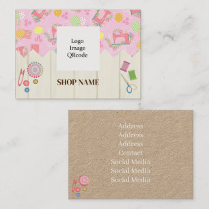 Nähshop Rosa Visitenkarte