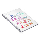 Nähstich-Notebook Notizblock (Rechte Seite)